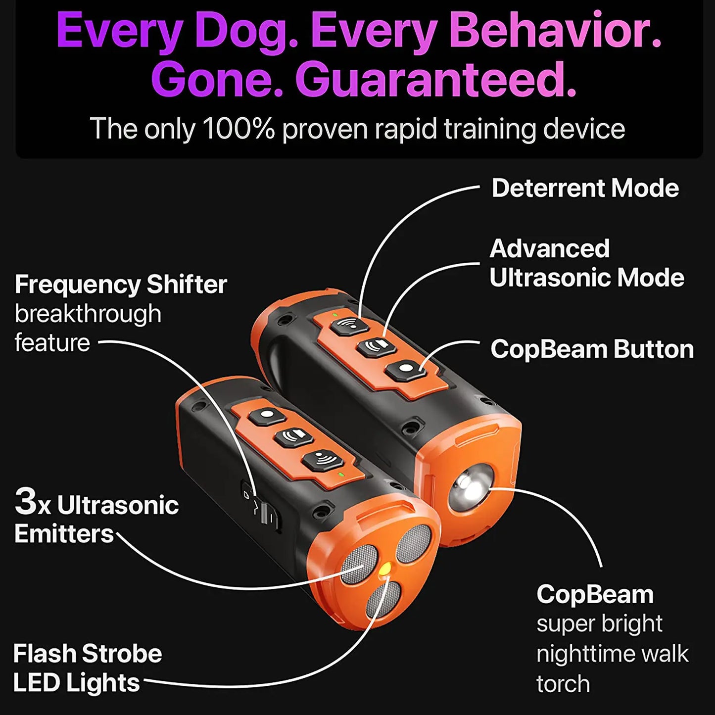 GoodDog™- Three-Head Ultrasonic Dog Trainer
