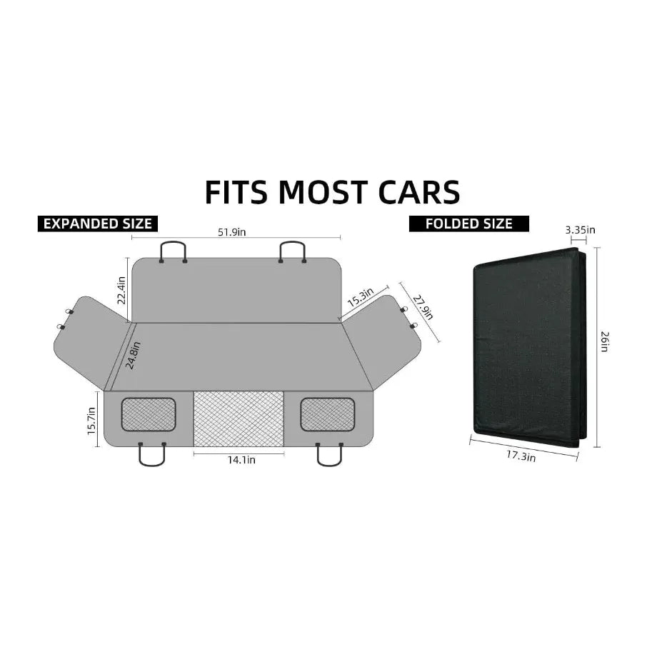 BackseatBuddy™ Pet Backseat Extender Cover